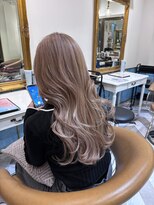 ロンドアベニール 北千住(Lond avenir)&nbsp;ブリーチホワイトグレージュダブルカラーレイヤー北千住