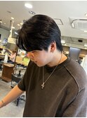 パーマに飽きた方はストパでサラサラブルーブラックヘアー!
