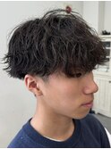 ツイストスパイラルパーマツイストパーマメンズマッシュパーマ