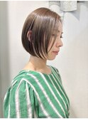 【髪質改善】大人ボブスタイル♪シルキーベージュ くすみカラー