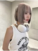 くびれヘア/アプリコットオレンジ/夏のヘアアレンジ/梅田