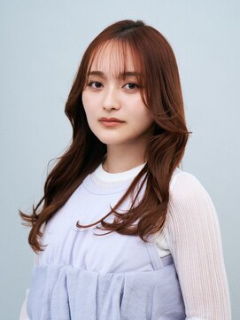 ヘアサロン ガリカ 表参道(hair salon Gallica) 前髪あり髪質改善ミディアムレイヤーカットメルティーカラー