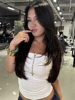 ゲームバイアランスミシー 心斎橋(GAME by Alan Smithee)&nbsp;dark brown × layer cut