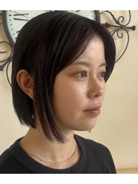 ヘアージン 野々市(hair Jin) ワンレングス＋サスーンボブ