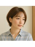 ミセスナチュラルショートボブ 20代 30代 40代 50代 60代 学割