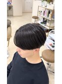 センターパート×ニュアンスパーマ
