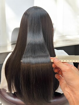 クオリス 上福岡店(QUALIS) 透明感サラ艶冬カラー暗髪韓国風髪質改善艶髪美髪ストレート