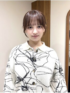 エンス 銀座(Ence) 暗めカラー/ボブ/顔周り/前髪/レイヤー/髪質改善/縮毛矯正/銀座