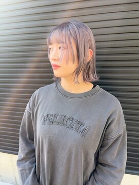 【TICK-TOCK】ボブ×ほんのりラベンダーカラー