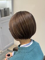 ロエ(loe)&nbsp;つるボブ×マロンブラウン　30代40代白髪ぼかし