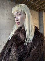 ケイトミラー(KATE Mirror)&nbsp;【KANON】マッシュバング抜きっぱなしブロンドロングヘア