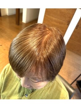 アッドランプ ヘアー 則武店(add Lamp hair)の写真/【アレルギー対策のヘアカラー】ノンジアミンヘアカラーが新登場!刺激対策も◎黒~明るい白髪染めもOK!