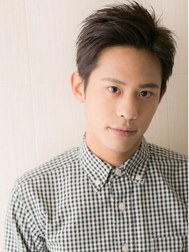 モッズヘアメン 札幌月寒店(mod's hair men) 社会人アッシュブラックかき上げ就活ベリーショートo札幌月寒