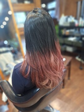 ソール ヘアーメイク(So ALL Hair Make) 黒×レッド