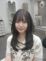 インデックスヘアー 錦糸町店(in'dex hair) 髪質改善グレージュカラーカーキベージュレイヤーロング錦糸町