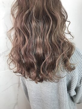 アヴァンス 広島本通店(AVANCE.) ピンクベージュカラー×波ウェーブ