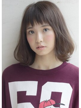 アルモ ヘア フア 東静岡(ALMO hair HUA) 人気スタイル／ワンカールロブ可愛い