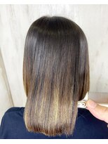 アンフィドットドゥルドゥ(AnFye.dueldo)&nbsp;ジュエリーシステム×LULUトリートメント×縮毛矯正で艶髪ボブ♪