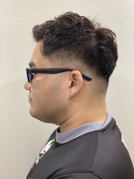 グレイスフルバーバー 赤坂見附店 矯正パーマショートアップバングスタイル!(理容師.バーバー)
