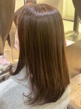 ガレリア アヴェダ グランデュオ 蒲田店 GALLERIA AVEDA 30代40代50代◎セミロング×ハイライト