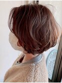 襟足の生え癖も気にならないショートボブ＊