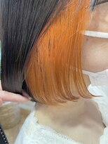 ビー オン ディー ヘア 池袋(BonD hair)&nbsp;#オレンジのインナーカラー【池袋/髪質改善/ハイライト】