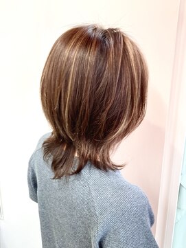 ヘアーライズ 池袋東口店(hair RISE) 2回目ローズパールピンクシャドールーツ+髪質改善ライト