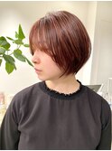 レッドブラウンショート