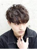 メンズマッシュパーマニュアンスパーマスパイラルパーマ刈り上げ