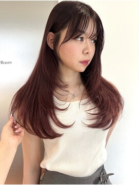 サイン 表参道(SIGN) ミディアムヘアグレージュカラーデザインカラーシルキーベージュ