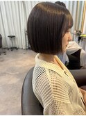 切りっぱなしボブ