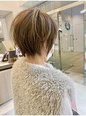 大人可愛いショート20代30代40代50代 脱白髪染め