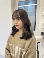 アナ ラーナ(Anna Lanna)&nbsp;マロンブラウンカラー＊韓国風ミディアムカット【野呂朱里】