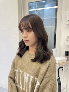 アナ ラーナ(Anna Lanna) マロンブラウンカラー＊韓国風ミディアムカット【野呂朱里】