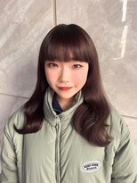 ティアム 渋谷店(Tiam shibuya) イメチェン/レッドブラウン/フルバング/似合わせカット