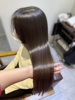 ハピネス 梅田茶屋町店(HAPPINESS)&nbsp;髪質改善トリートメント/グレージュアッシュ/レイヤーロング