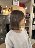 縮毛矯正と全体カラー