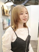 ロア ヘアーコーディネート 四条烏丸店(LoRE hair coordinate)&nbsp;顔まわりレイヤー×ハイトーンミディアム/リオン