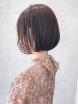 Say.丸みショートボブアッシュブラック韓国ボブ大人ショートボブ