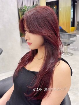 シティ(CITY) センターパート レッドカラー 表参道