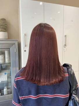 インク バイ アルテフィーチェ 西宮(ink by artefice) ピンクブラウンカラー/チェリーレッド/ワインレッド