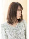 ショコラアッシュ前下がりワンカールミディアム310X大宮40代!