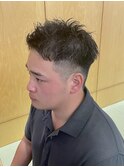 アップバングツイストスパイラルパーマシャドウパーマ