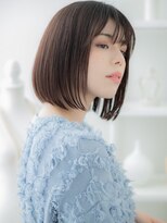 モッズヘア 越谷(mod's hair)&nbsp;★小顔シースルーバング切りっぱなし前下がりロブ30代40代★10