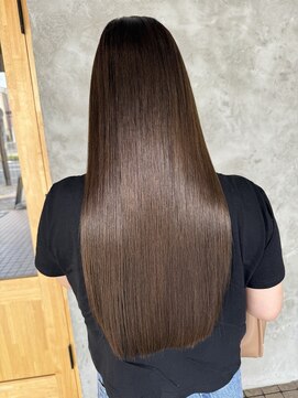 マルフェ 天王寺(marfe) 乾かすだけで艶髪サラサラロング#透明感カラー/髪質改善