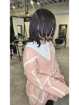 ナンバー(number+) 20代30代40代ミディアムウルフ抜け感簡単スタイリング