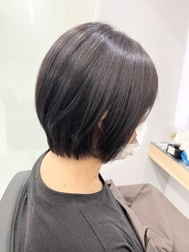 クシュ 本川越店(kusyu...) イメチェンホワイトブロンド外ハネボブ美髪ワイドバング韓国黒髪