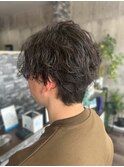 メンズ波巻きパーマ