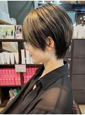【松戸BULL】サロンスタイル☆ショートでデザインカラー