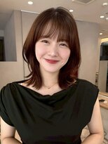 ジーナ 流山おおたかの森(Zina)&nbsp;髪質改善＊ミディアムヘアミニウルフ＊美髪【Zinaおおたか】